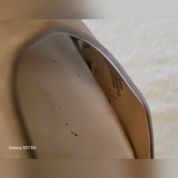 Sole Society Women's Studded Taupe Strappy Pointed Toe Kitten Heels - Picture 4 of 5